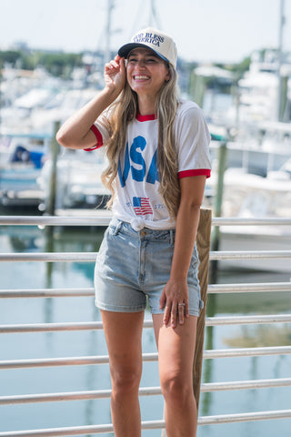 USA Ringer Tee