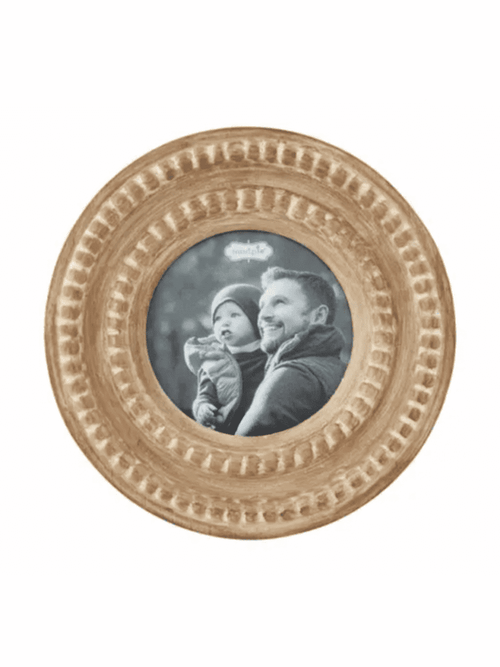 Circle Mango Wood Picture Frame