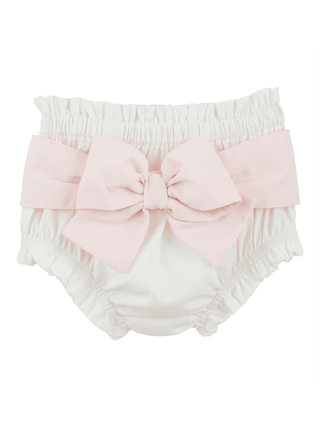 Bow Diaper Covers White