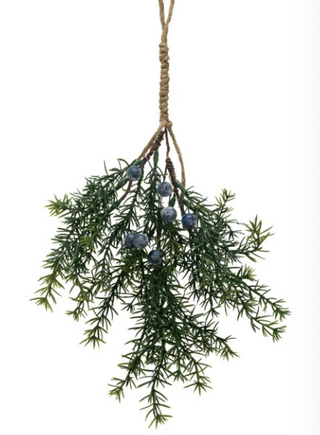 Hanging Evergreen & Berry Bunch-Blueberry