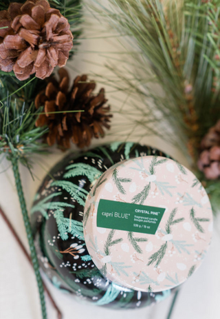 Holiday Crystal Pine Candle