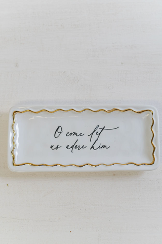 Gold Edge Sentiment Tray