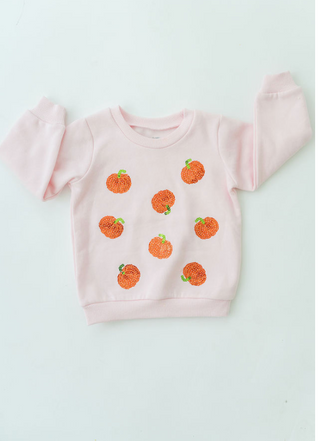 Sequin Pumpkin Sweatshirt