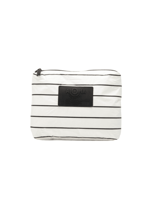 Small Pinstripe White Aloha Bags