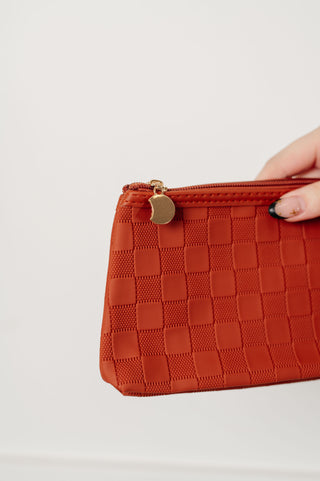 Subtly Checked Cosmetic Bags Set