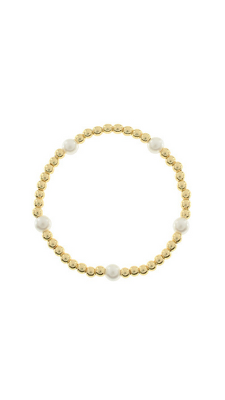 Beaded and Pearl Bracelet