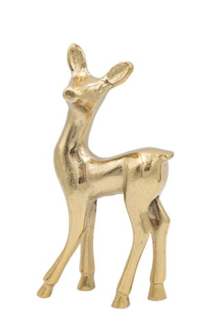 Aluminum Gold Finish Deer