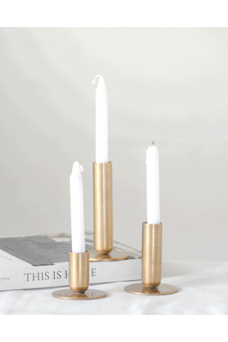 Antique Brass Candle Holders