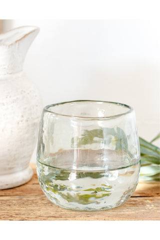 Hammered Glass Cup