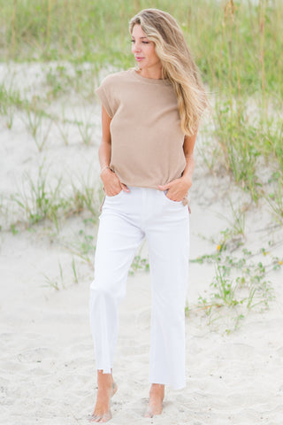 Sleeveless Rib Top