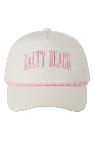 Salty Beach Embroidered Hat