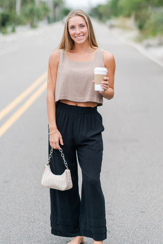 Ruffle Ankle Pants