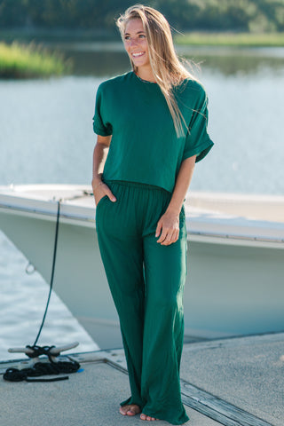Relaxed Wide Leg Pants