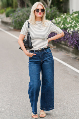 High Rise Crop Jeans