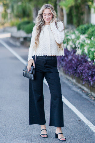 Straight Leg Denim Pants