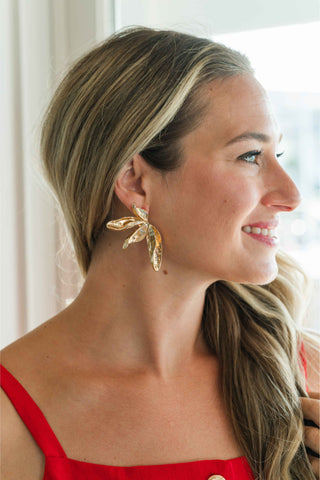 Floral Textured Earrings