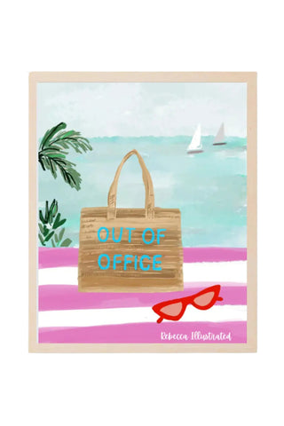Out Of Office - Art Print by Rebecca Illustrated