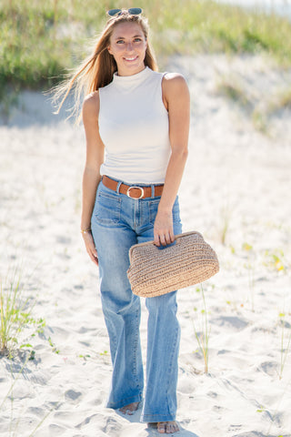Mock Neck Knit Top