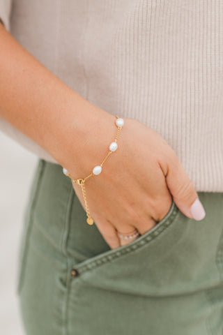 My Sister's Cottage | Waterproof | Dainty Pearl Bracelet