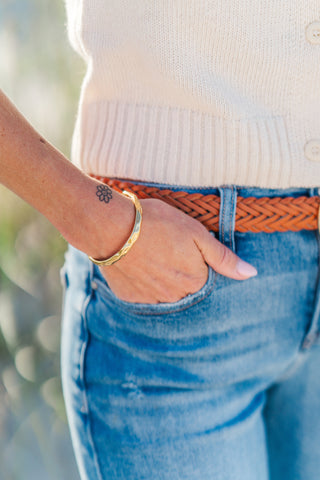 My Sister's Cottage | Waterproof | Hammered Bangle
