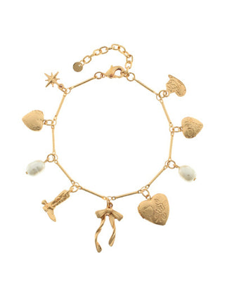 Heart Locket & Western Charm Bracelet