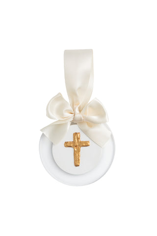 Gold Acrylic Disc Ornament