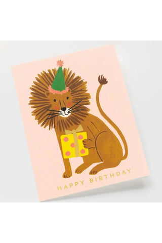 Lion Birthday Card
