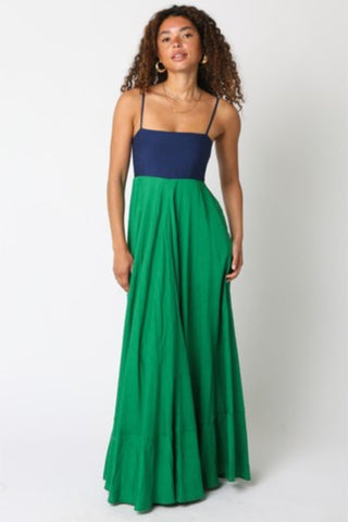 ColorBlock Maxi Dress