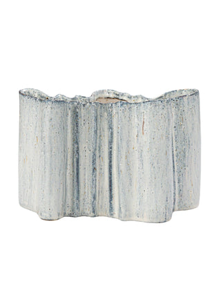 Stoneware Organic Shaped Long Vase