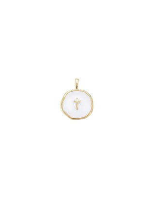 Round Cross Charm