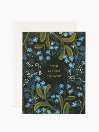 With Deepest Sympathy Floral Card