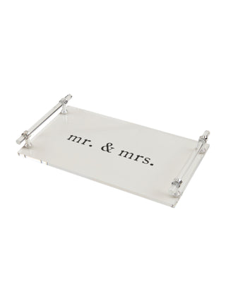 Mr. & Mrs. Acrylic Tray