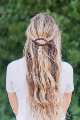 Oval Flat Claw Hair Clip