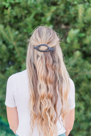 Oval Flat Claw Hair Clip