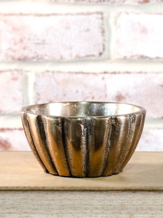 4" Champagne Alum Bowl
