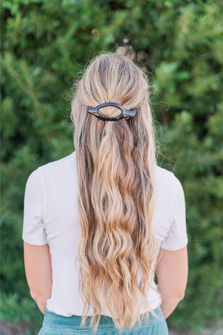 Oval Flat Claw Hair Clip