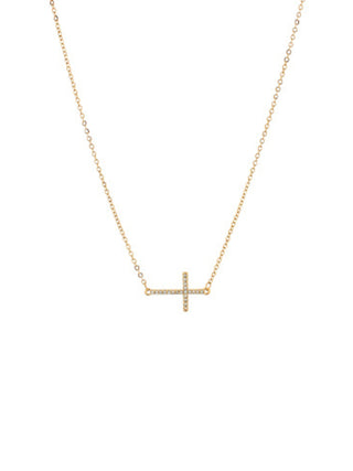 Vertical Cross Necklace