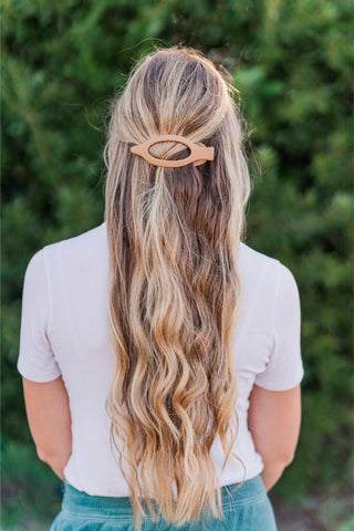 Oval Flat Claw Hair Clip