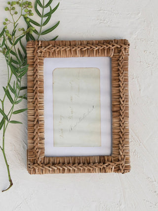 Woven Rattan Natural Picture Frame