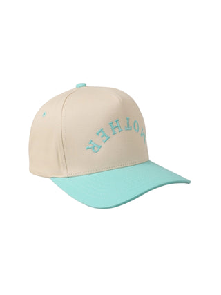 Mother Embroidered Trucker Hat Blue