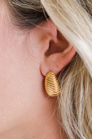 My Sister's Cottage | Waterproof | Textured Teardrop Earrings