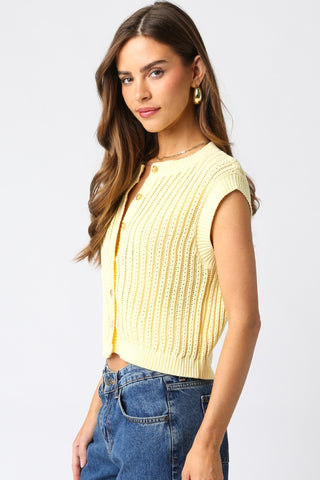 Button Sweater Vest
