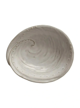 Stoneware Dot Shell Bowl