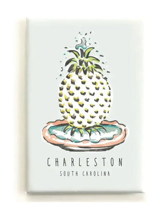 Charleston Pineapple Fountain - Magnet