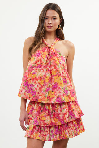 Floral Print Halter Top