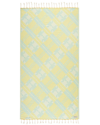 Turtle Plaid Sand Cloud Towel