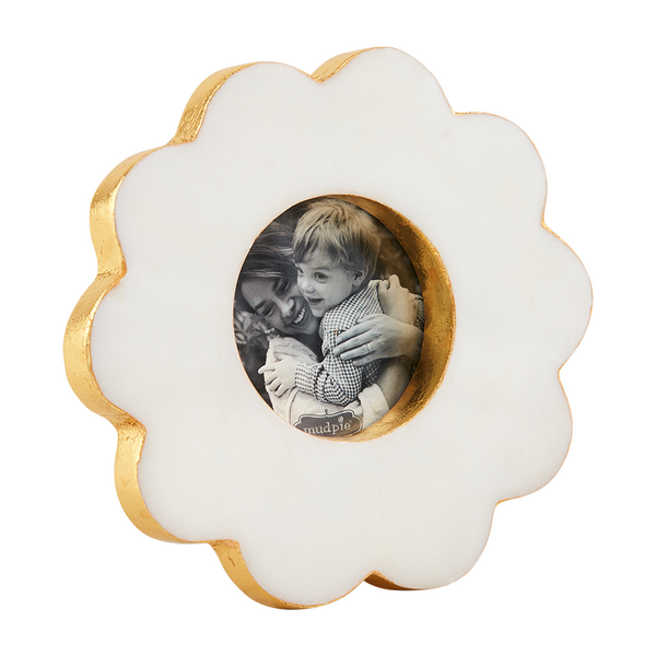 Scallop Marble Picture Frame