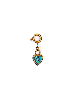 My Sister's Cottage | Waterproof | Heart Birthstone Charm
