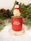 Christmas Bottle Brush Topper Candles-Snowman