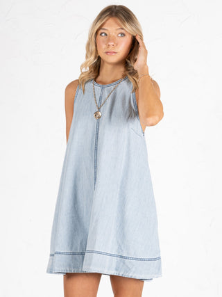 Sleeveless A Line Dress